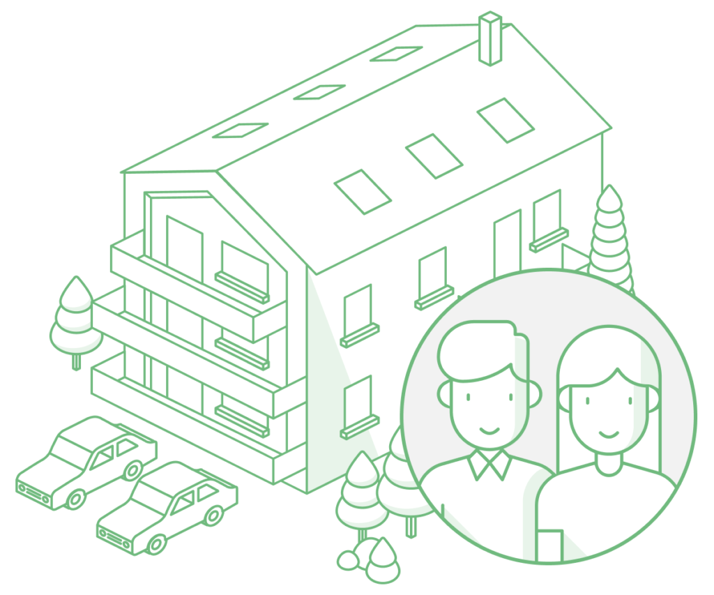 Frau Glück und Herr Schmidt erfreuen sich an Immobilieninvestments ...